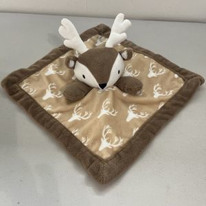 Levtex Deer Plush Lovey Security Blanket Hunter Buck Antlers Reindeer Friend